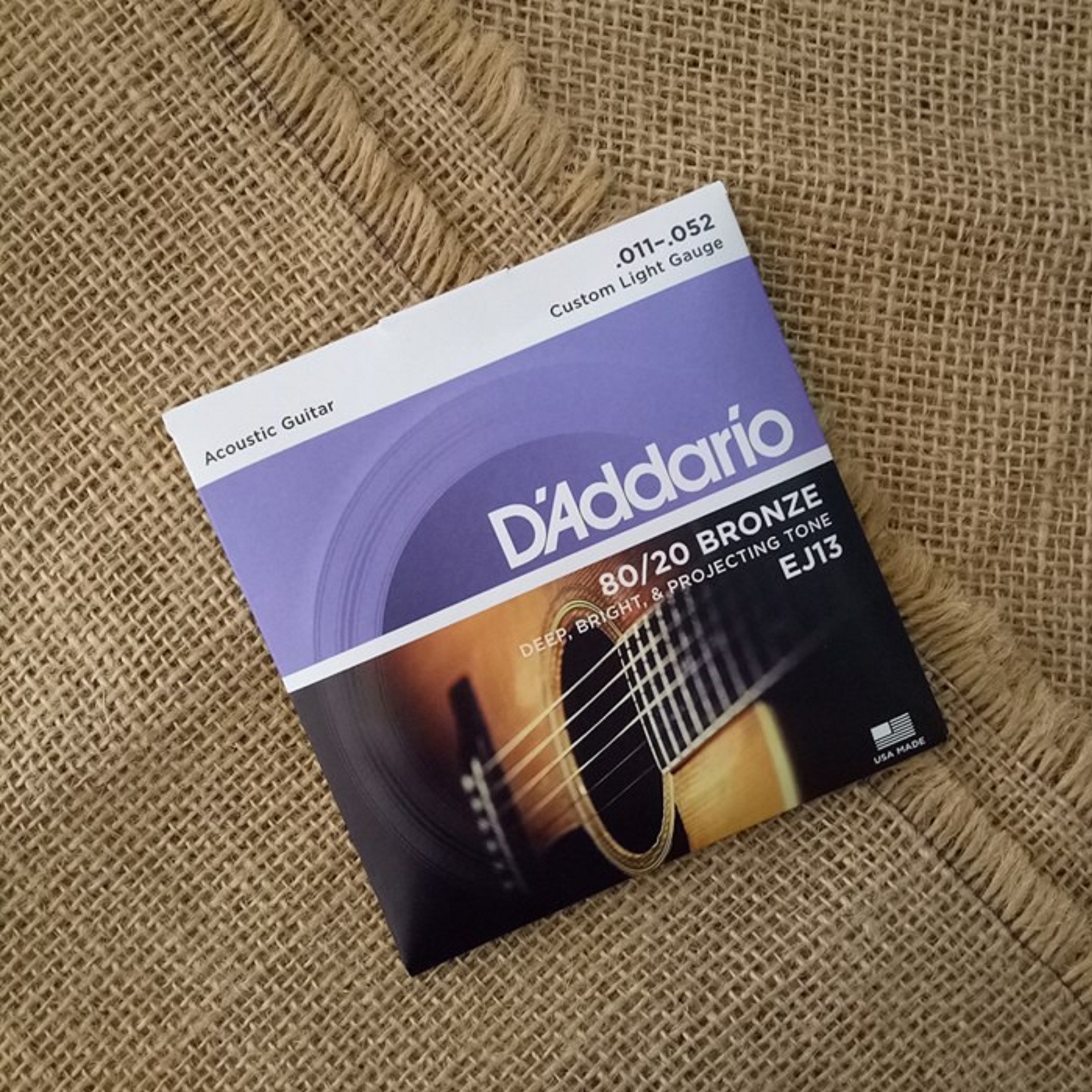 Bộ 6 dây Guitar Acoustic D'Addario EJ13