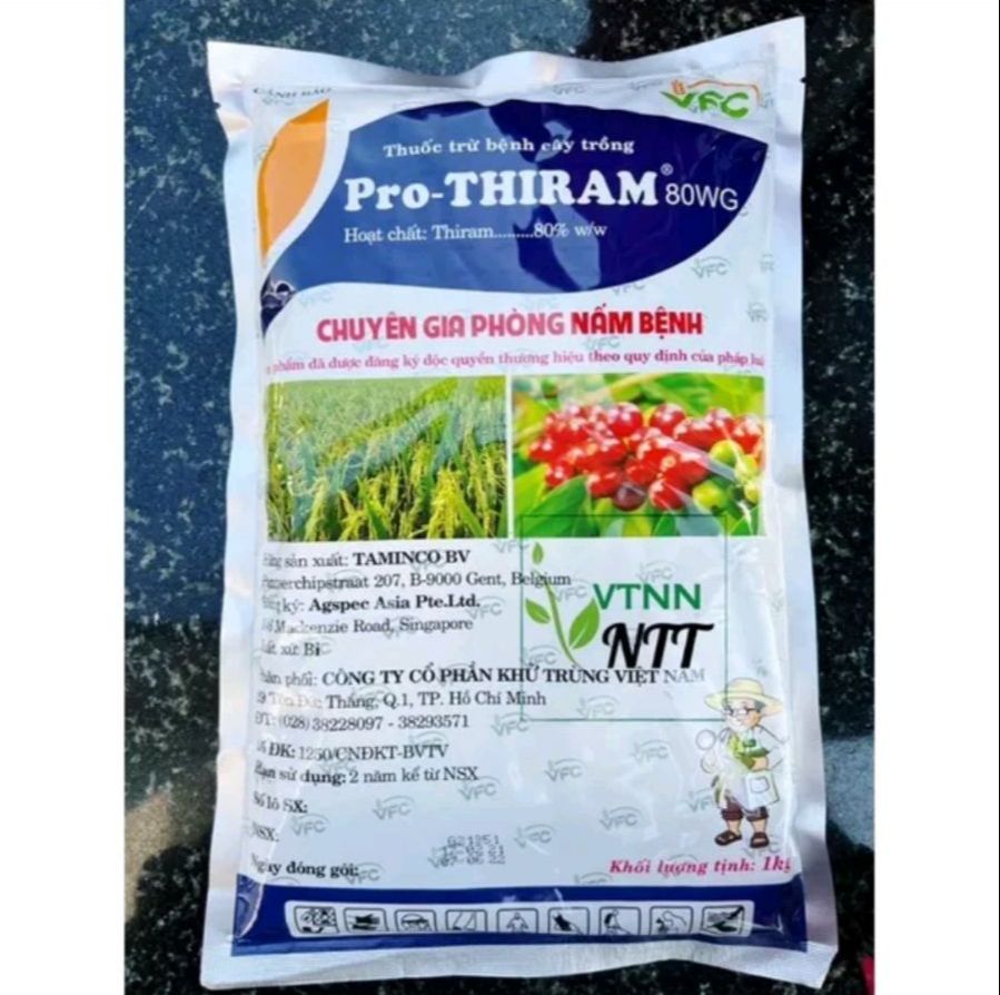 Thuốc trừ bệnh pro-thiram 80wg gói 1kg