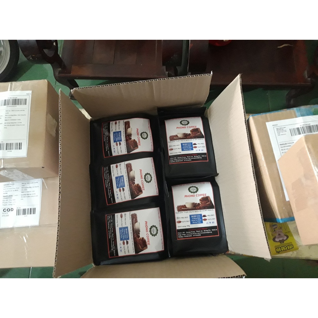 5KG Cà phê ROBUSTA hạt / bột Mộc Nguyên Chất Đăk Lăk - Cà phê rang xay mộc pha phin/pha máy