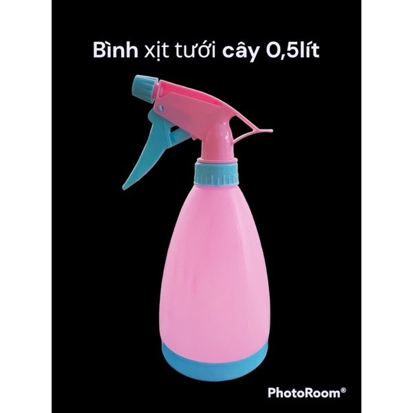 Bình xịt tưới cây 0,5 lít màu hồng
