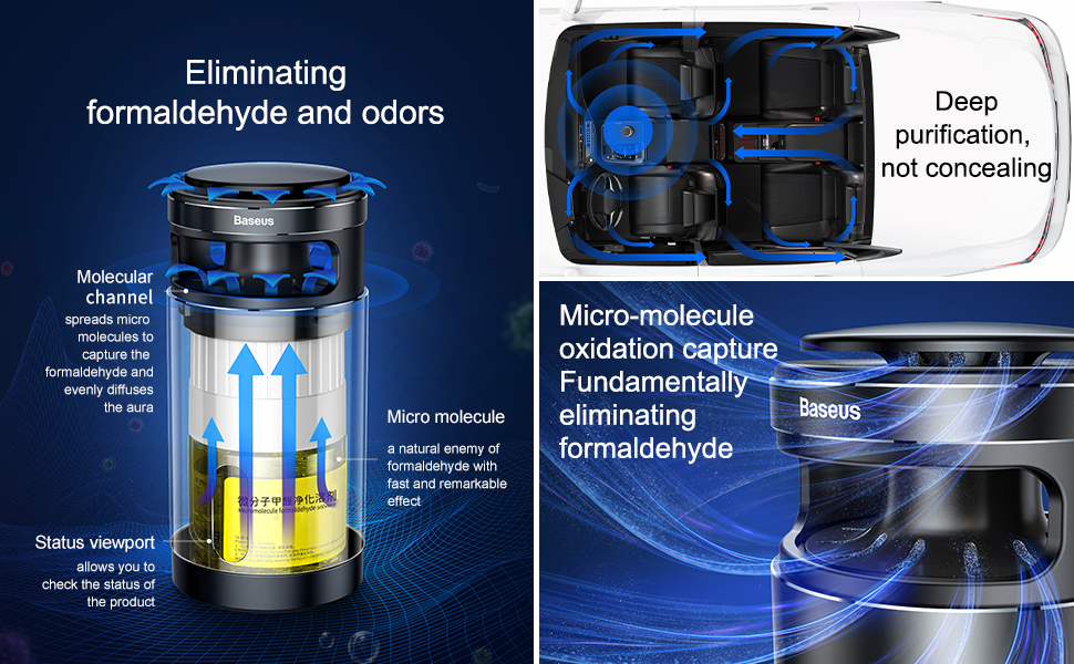 Dung dịch khử mùi xe hơi Baseus Firmaldehyde Purifier