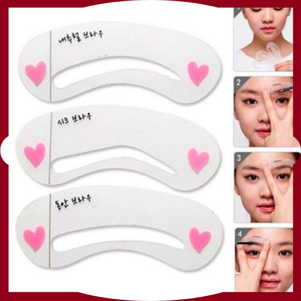 set 3 khuôn chân mày mini brow class