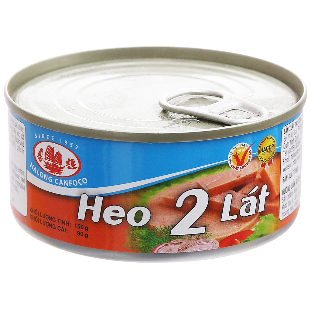 01 Hộp (150gr) Thịt hộp Heo 2 lát Công ty Hạ Long (Date mới: 36 tháng kể từ ngày sản xuất)BÁCH HÓA UY TÍN