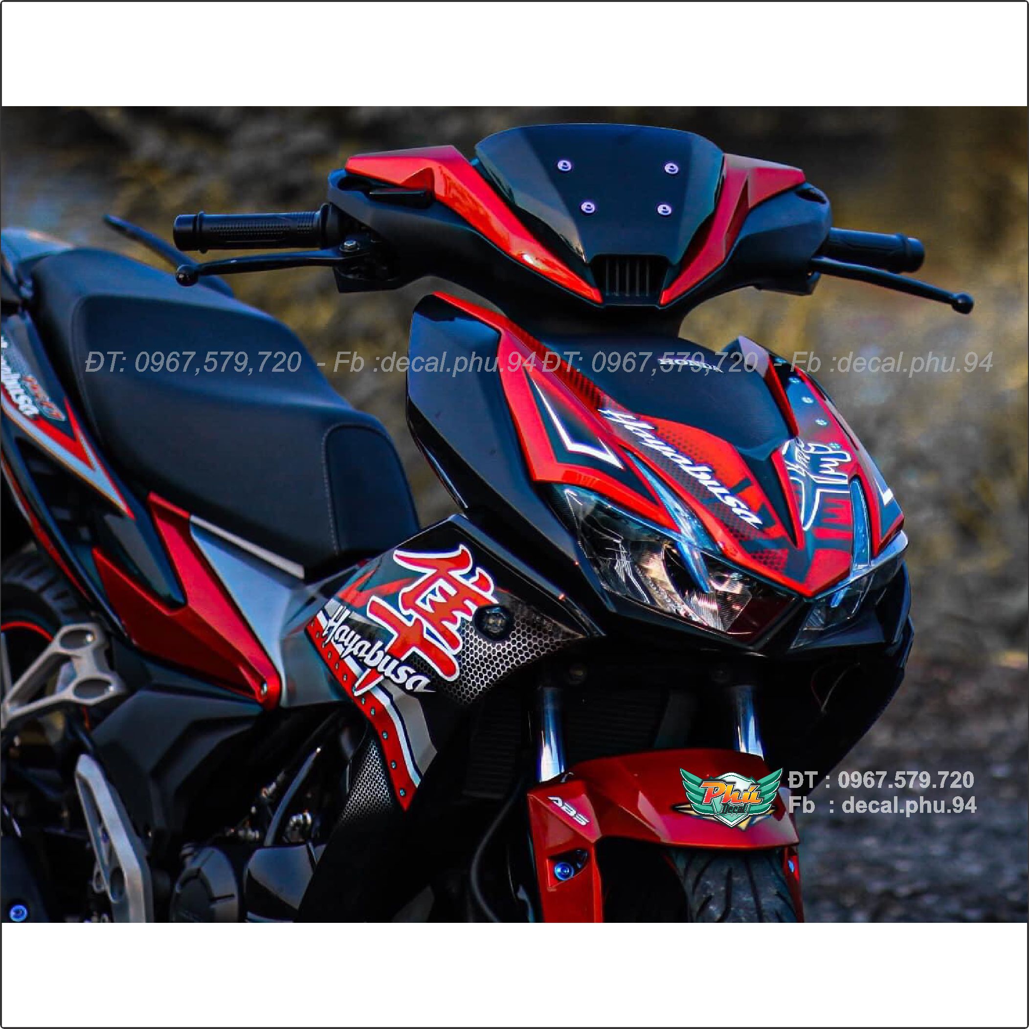 Tem rời Winner X đỏ đen hayabusa (Mới ) (P)