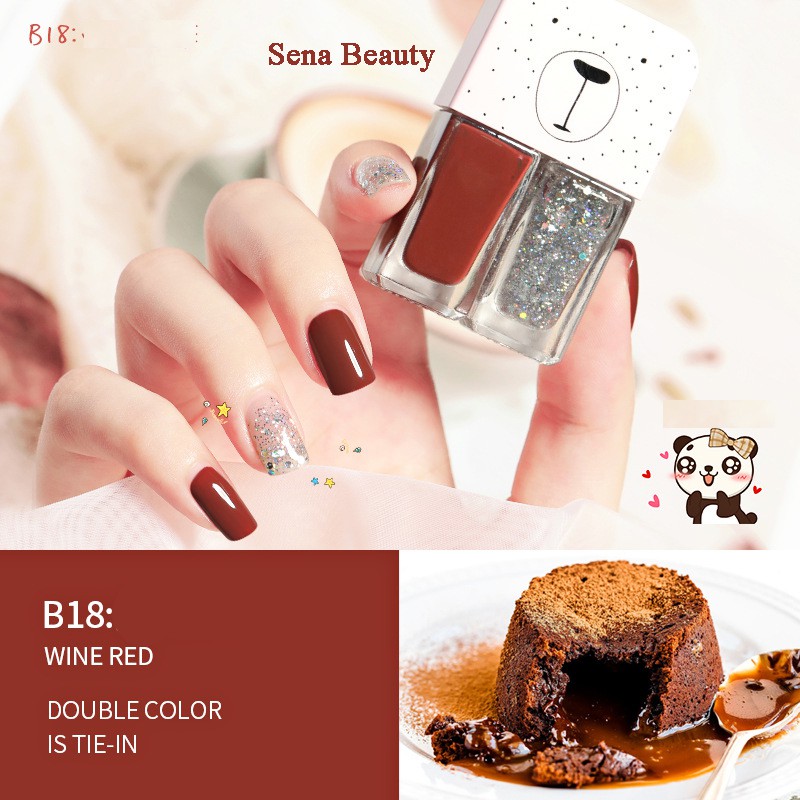 [HCM]Full Set 2 Chai Sơn Móng Tay Nhũ + Lì Fairys Gift 2*6ML