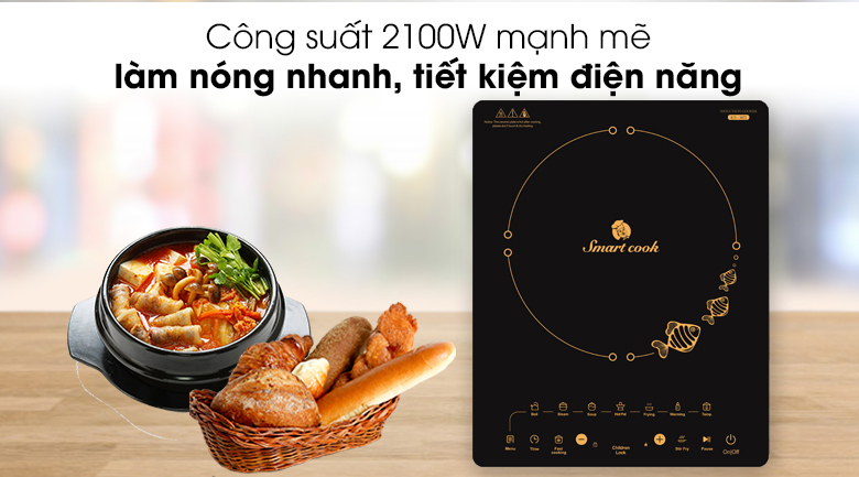 [TẶNG NỒI LẨU] Bếp từ đơn Elmich Smartcook ICS-3872