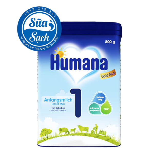 Sữa Humana Gold số 1 0-6 tháng mẫu mới