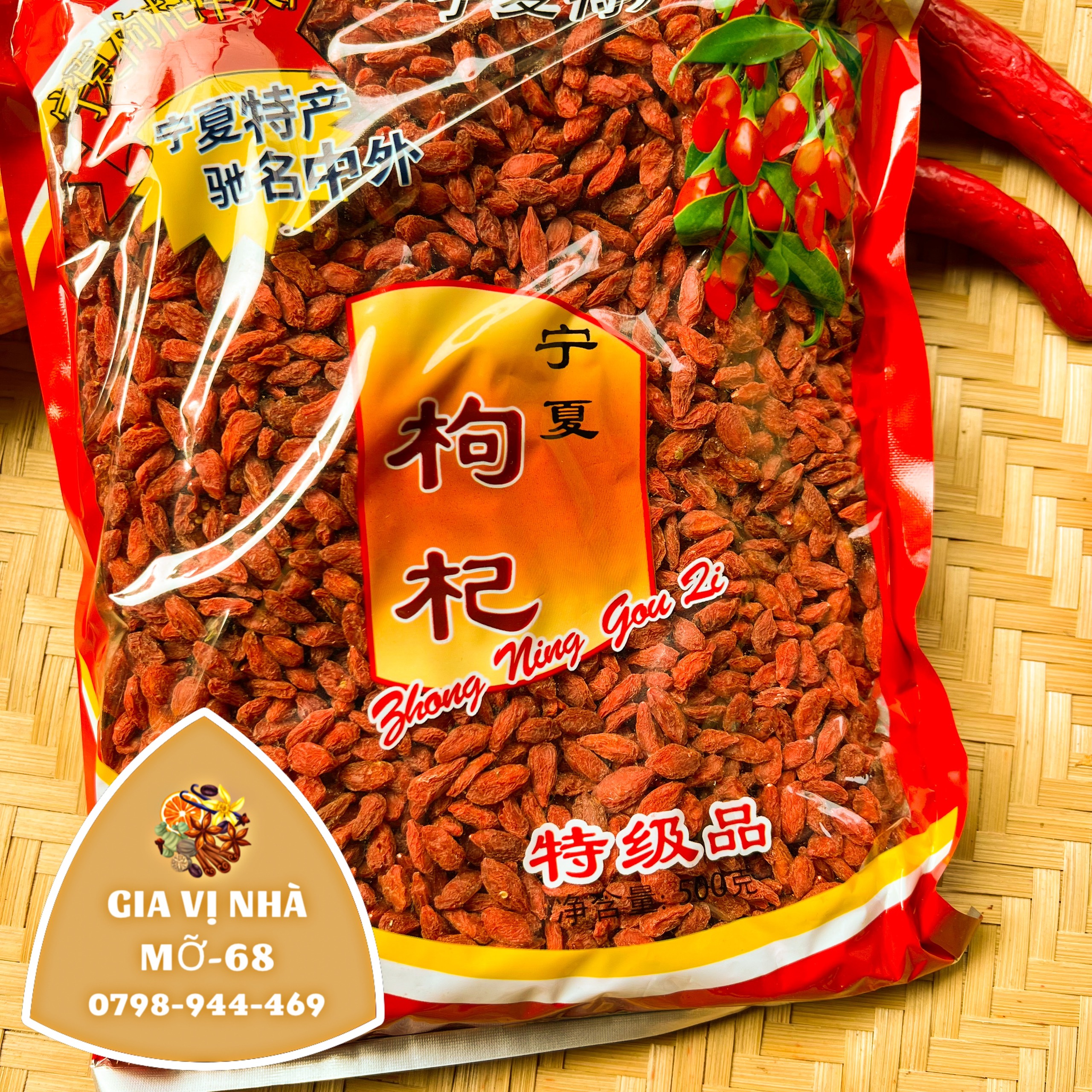 HẠT KỶ TỬ ĐỎ NINH HẠ LOẠI NGON 500GR