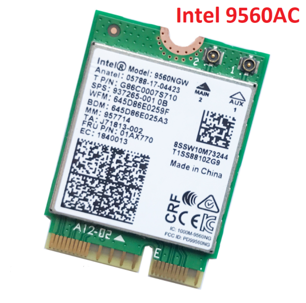 Bảng giá Card Wifi-bluetooth 5.0 Intel AC 9560 thích hợp main cao cấp CNVi ( giài pháp không dây cho máy tính bàn) Phong Vũ