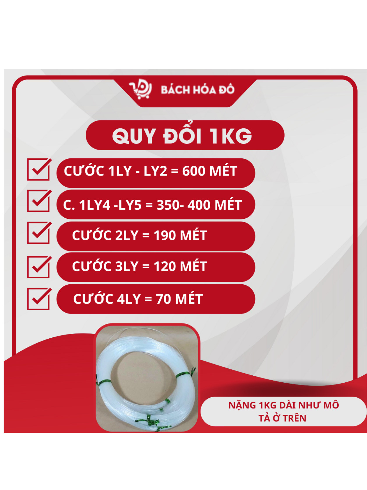 [ 1ly~3;5ly - 0.5kg]  Cước Đúc , Dây Cước Thả Diều