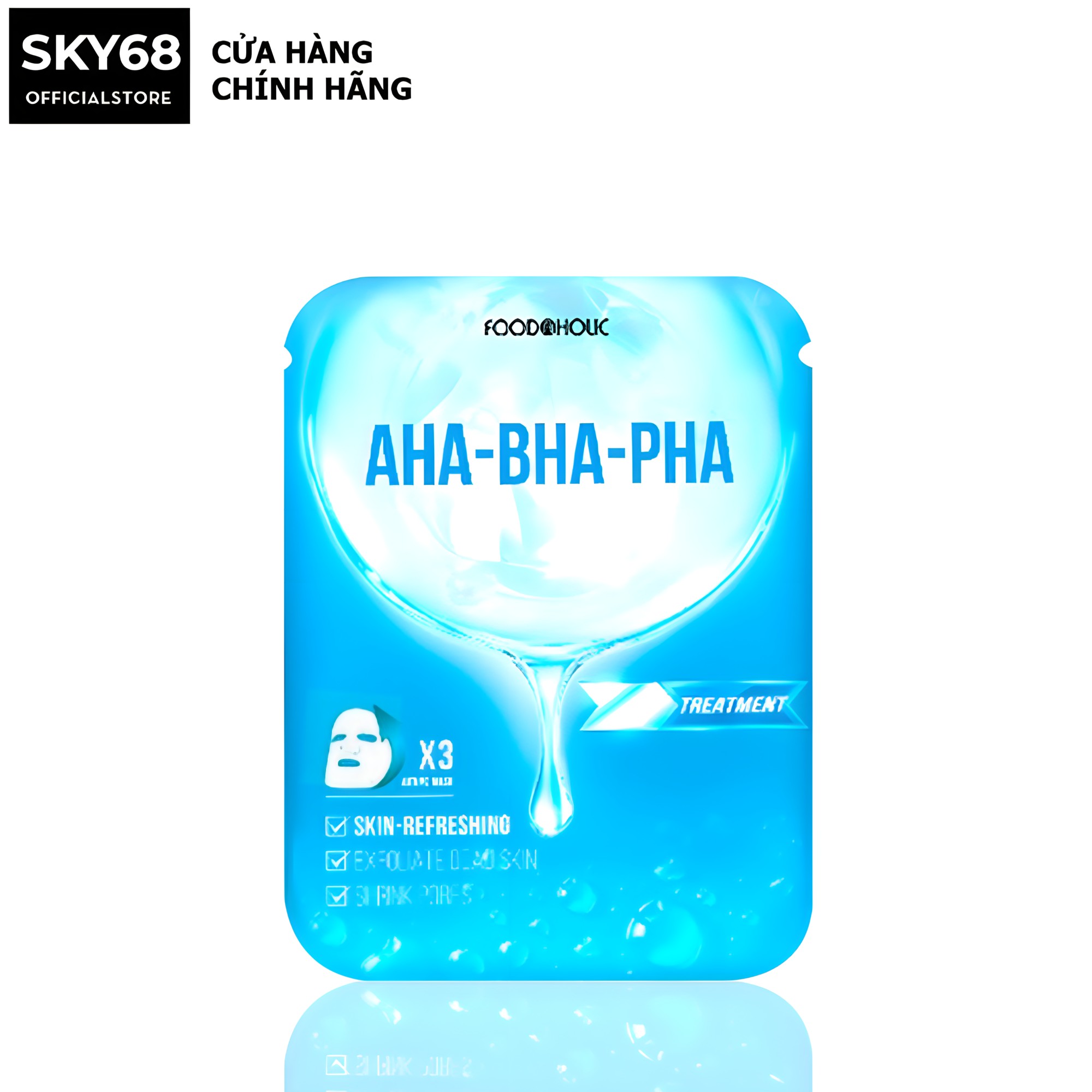 Mặt nạ giúp tẩy tế bào chết, giảm mụn foodaholic aha - bha - pha ample mask 23ml