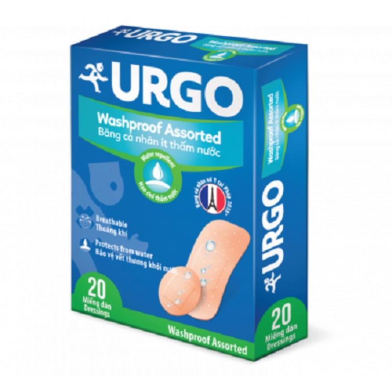 Băng cá nhân ít thấm nước Urgo Washproof nhập khẩu