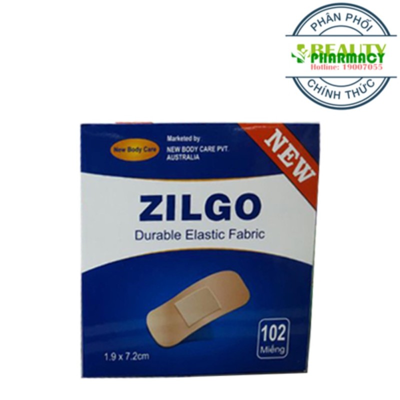 Băng cá nhân ZILGO 1.9X7.2CM (102 miếng) tốt nhất