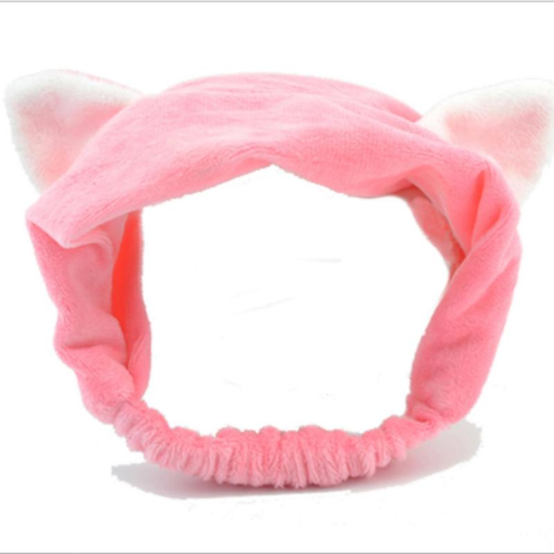 Băng đô cài tóc tai mèo siêu dễ thương - Màu hồng giá rẻ