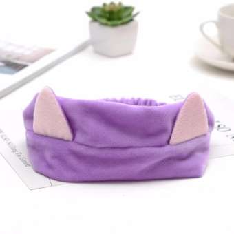 Băng đô cài tóc tai mèo siêu dễ thương - Màu tím