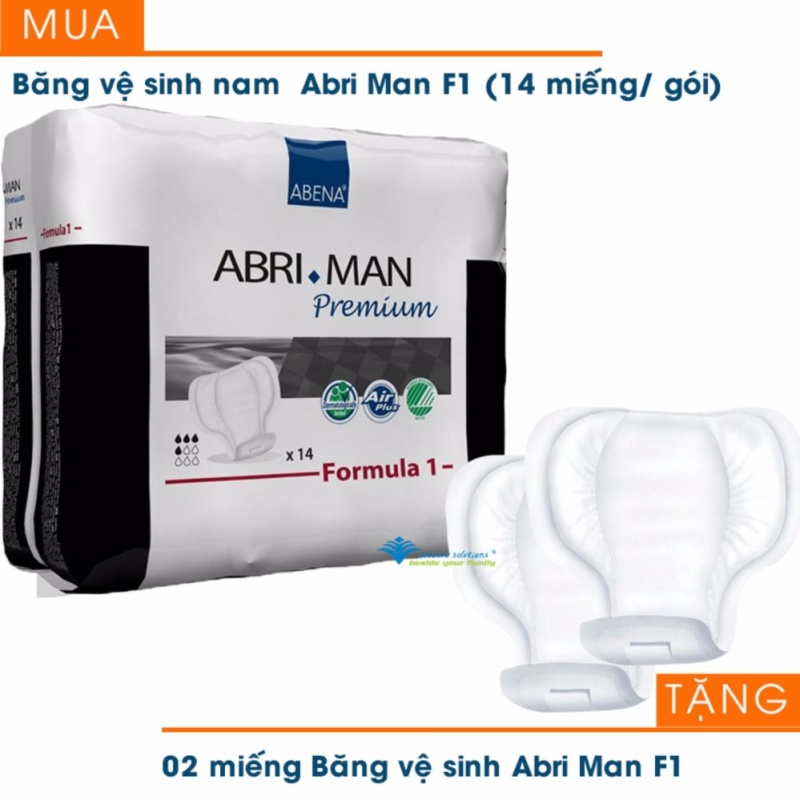 Băng vệ sinh nam ABRI-MAN F1 (14 miếng/gói) + Tặng 02 miếng băng vệ sinh cùng loại tốt nhất