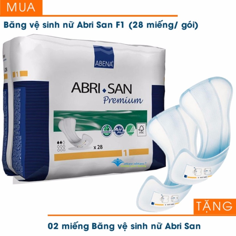 Băng vệ sinh nữ Abri-San (28 miếng/gói) + Tặng 02 miếng băng vệ sinh cùng loại nhập khẩu