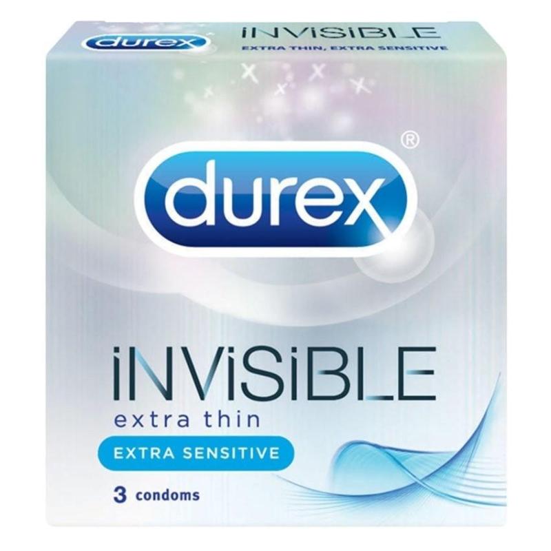 Bao cao su Durex Invisible 3 bao cao cấp