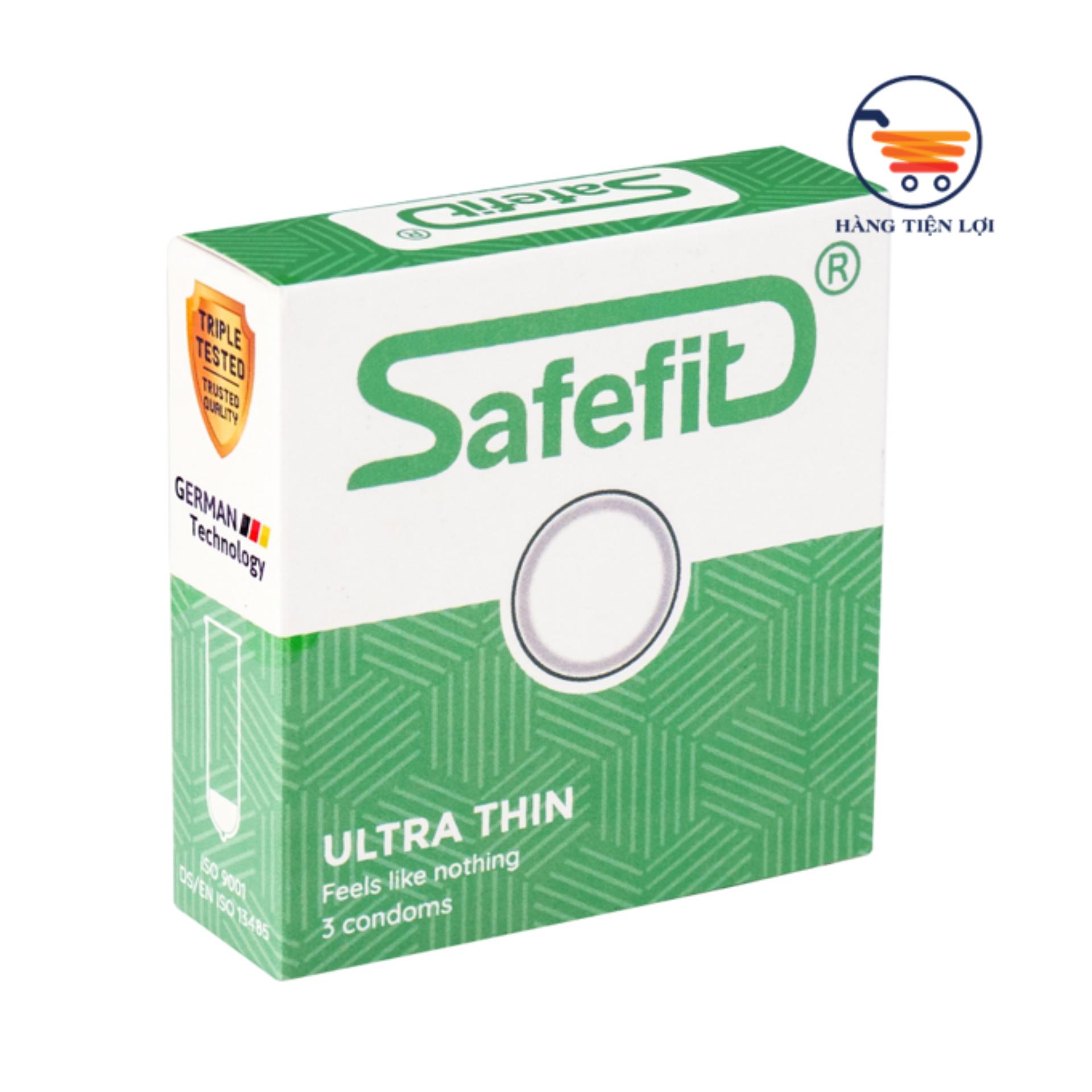 Bao cao su Siêu mỏng Safe Fit Untra thin - 3 chiếc