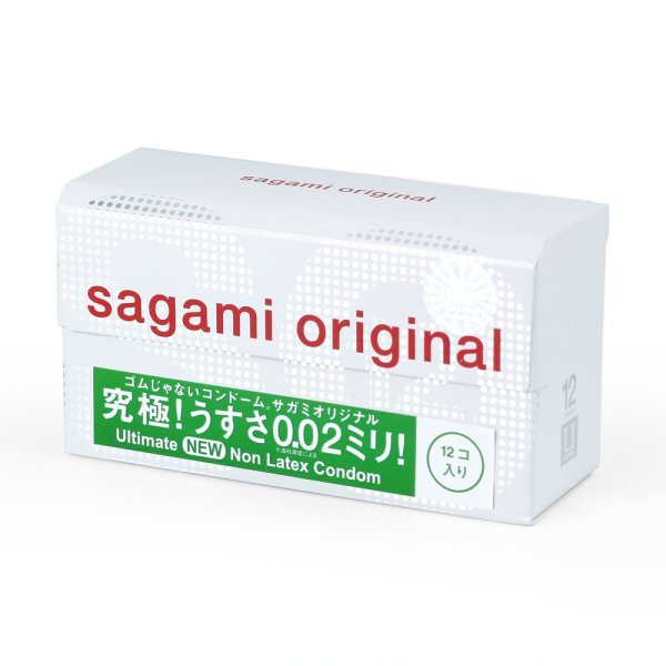 Bao cao su siêu mỏng SAGAMI Original 0.02 12 cái nhập khẩu