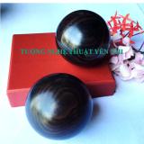 Bi lăn tay dưỡng sinh Gỗ Mun 5cm ( 2 bi )