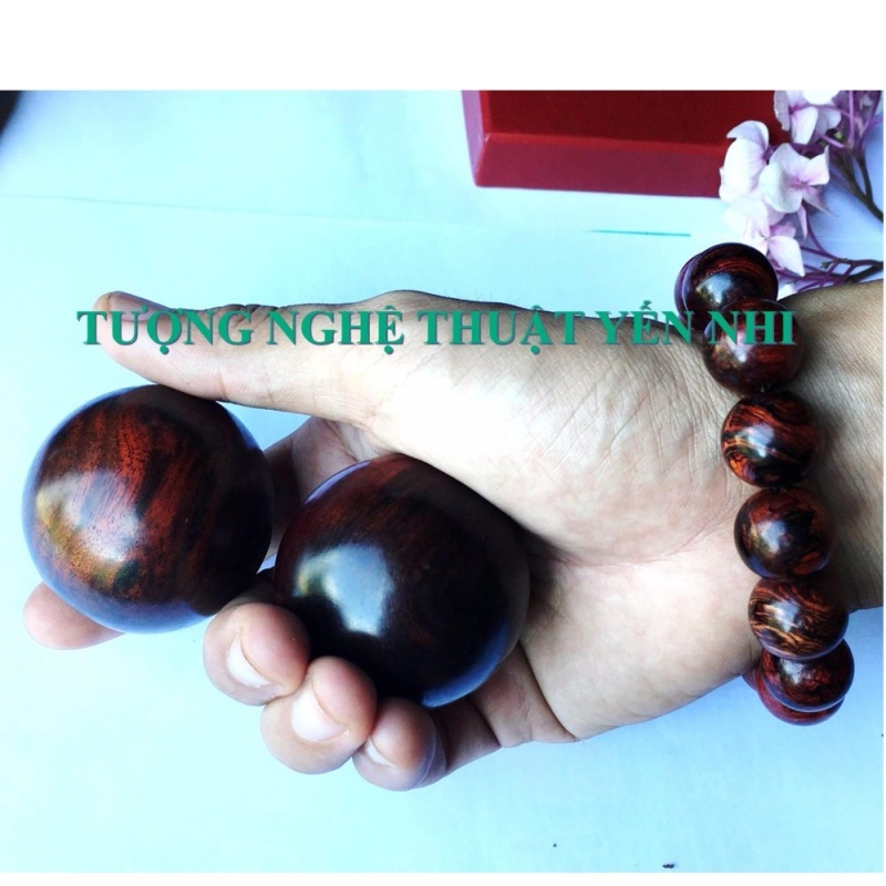 Bi lăn tay dưỡng sinh Gỗ Trắc 5cm tốt nhất