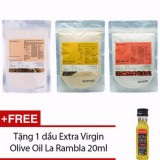 Bộ 1 bột cám gạo 200g + 1 bột yến mạch 200g + 1 bột đậu đỏ 200g+tặng chai dầu 0liu 20ml