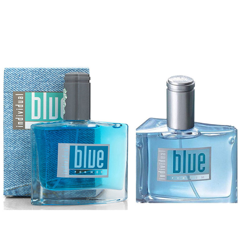 Bộ 1 chai nước hoa nữ Jolie Dion Blue for Her 60ml và 1 chai nước hoa nam Jolie Dion Blue for Him 60ml - Hãng phân phối chính thức