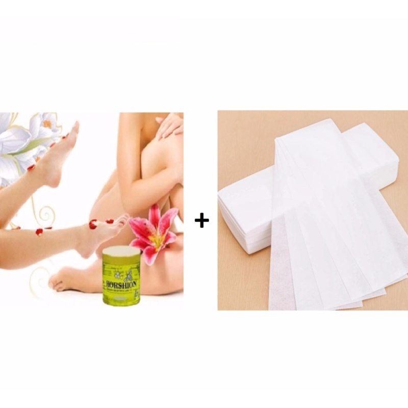 Bộ 1 Gel Wax lạnh tẩy lông Horshion và giấy Wax lông cao cấp (100 tờ) tốt nhất