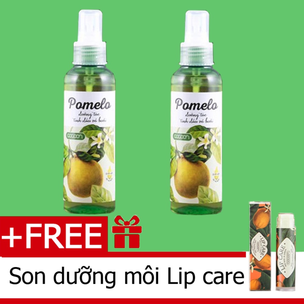 Bộ 2 Chai Tinh Dầu Bưởi Xịt Tóc Pomelo Cocoon 130ml
