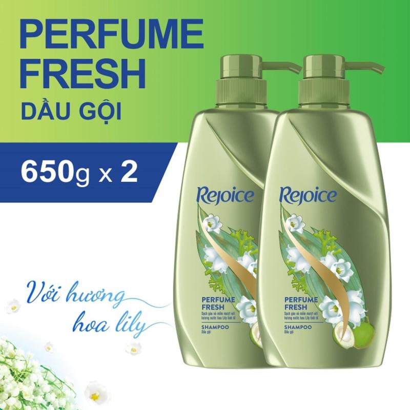 Bộ 2 dầu gội Rejoice hương Hoa Lily 650g