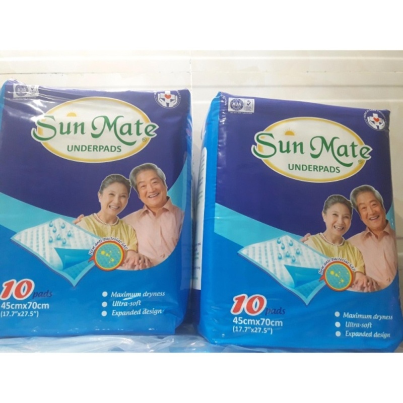 BỘ 2 GÓI TẤM LÓT TÃ SUNMATE 10 MIẾNG tốt nhất