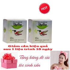 Bộ 2 Hộp Trà thảo mộc giảm cân Vy & Tea - HÀNG CHÍNH HÃNG(Liệu Trình 30 Ngày) - TẶNG BĂNG ĐÔ CÀI TÓC XINH XẮN nhập khẩu