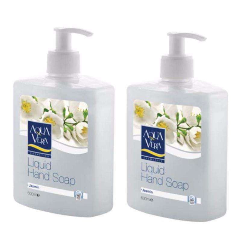 Bộ 2 nước rửa tay hương hoa nhài AquaVera Liquid Hand Wash 500ml # Jasmine