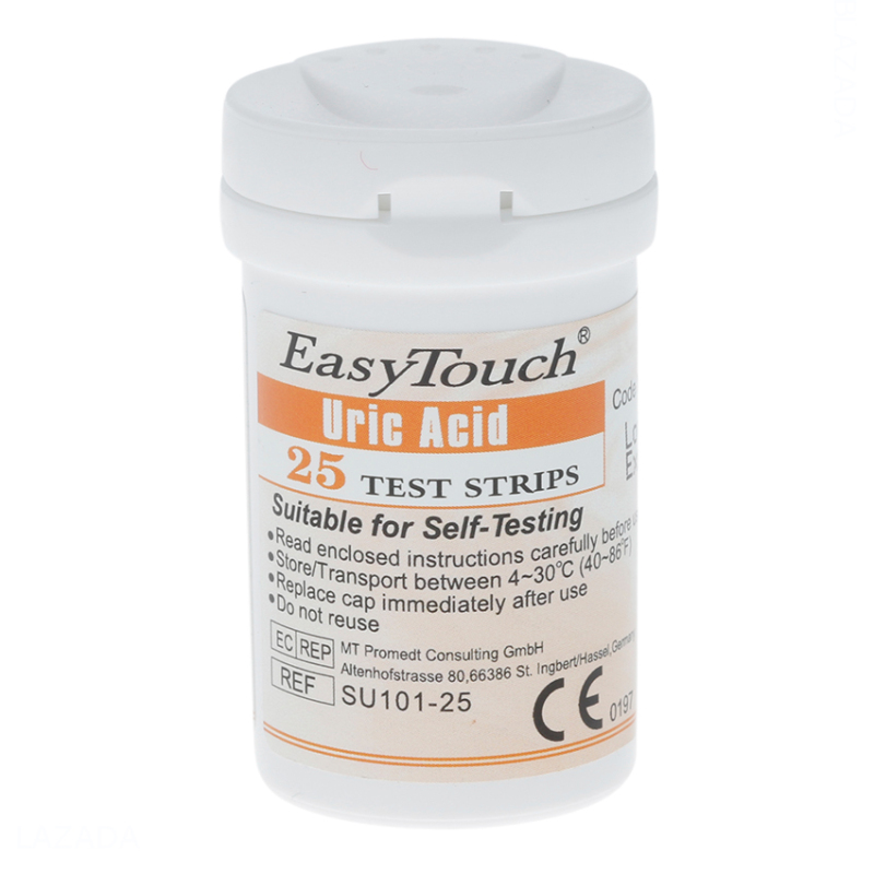 Que thử Gout Uric Acid dùng cho máy Easy Touch ET322 ( 25 que ) nhập khẩu