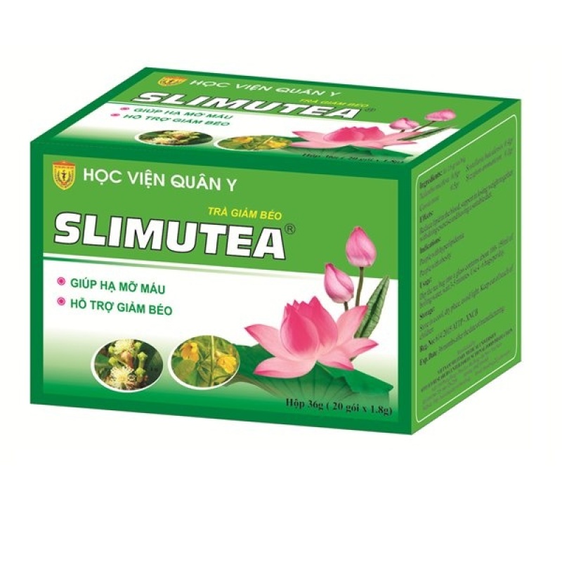 Bộ 3 hộp Trà giảm cân lá sen SLIMUTEA nhập khẩu