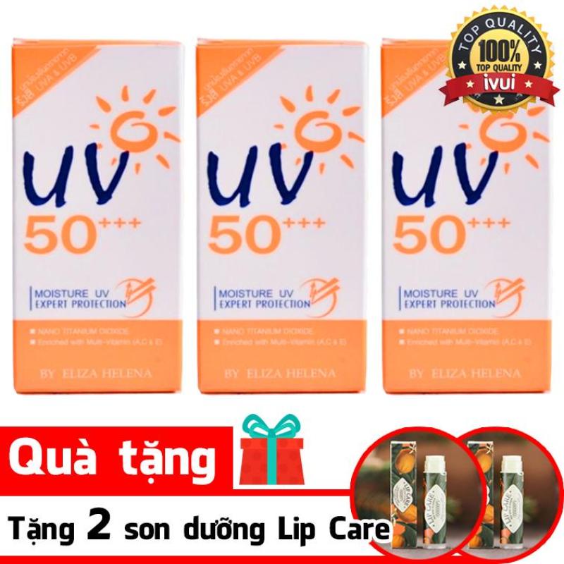 Bộ 3 kem chống nắng Eliza Helena UV50++ tặng 2 son dưỡng Lip Care