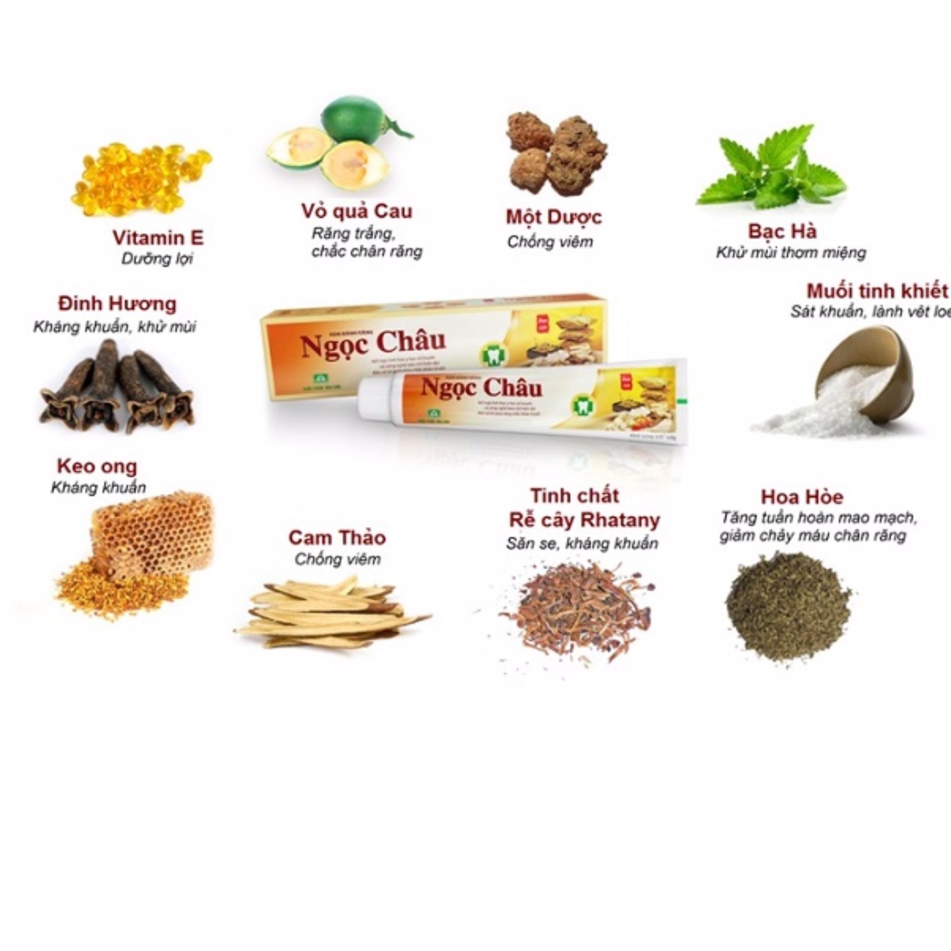 [HCM]Kem đánh răng dược liệu Ngọc Châu 100g