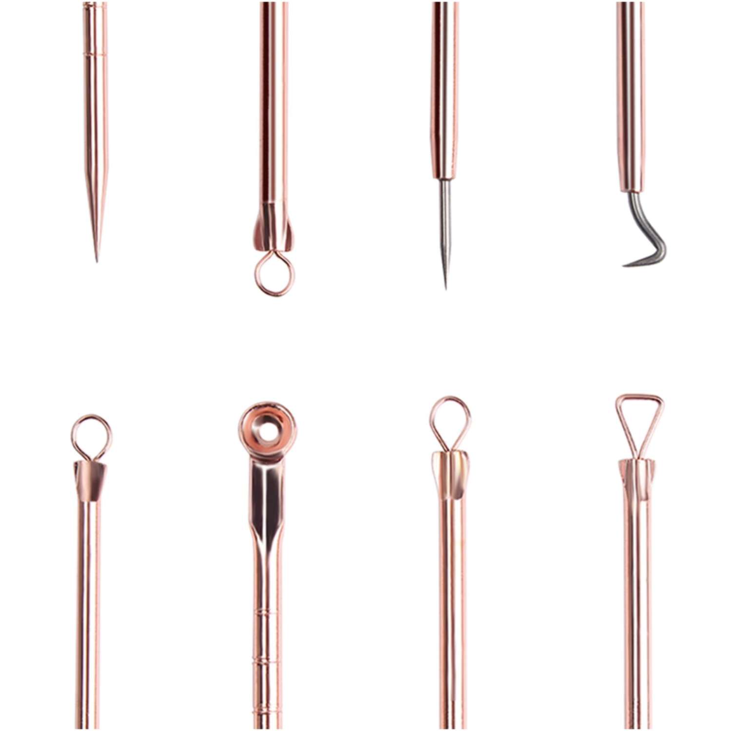 Bộ 4 Cây Lấy Mụn Cao Cấp ( 8 Đầu Gắp )