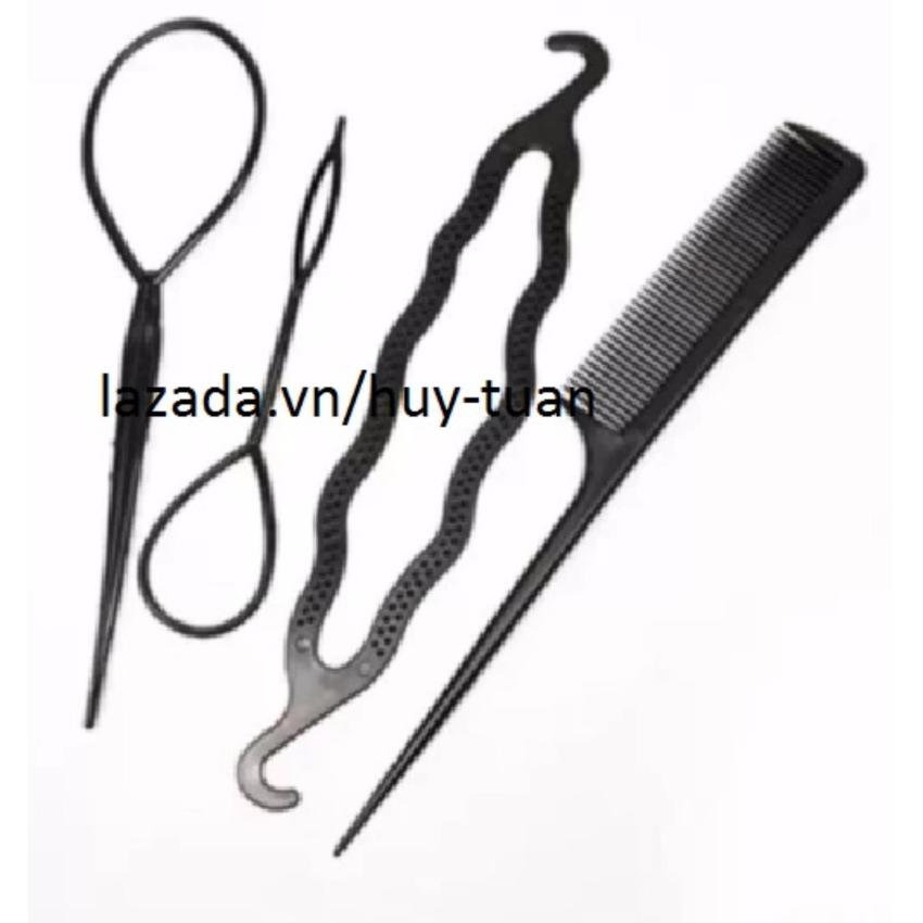 Bộ 4 dụng cụ tạo kiểu búi tóc tiện dụng