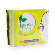 HCMBộ 4 gói băng vệ sinh ban ngày cotton BELLE FLORA Gói 10 miếng