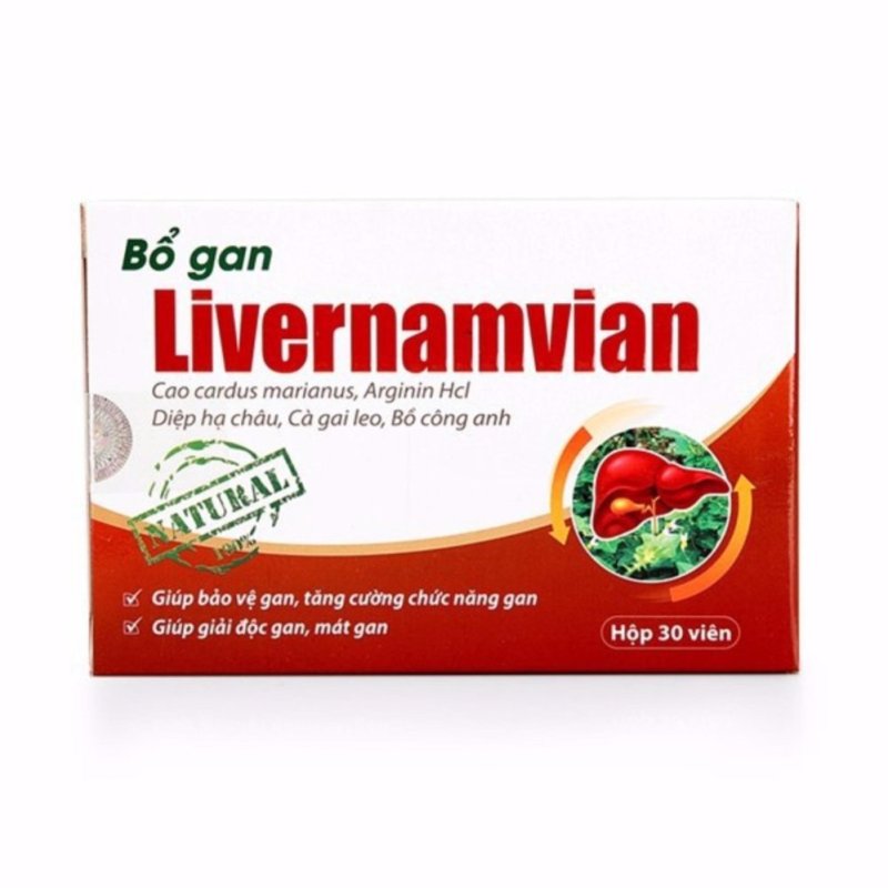 Bộ 5 hộp bổ gan livernamvian 30V cho lá gan khỏe