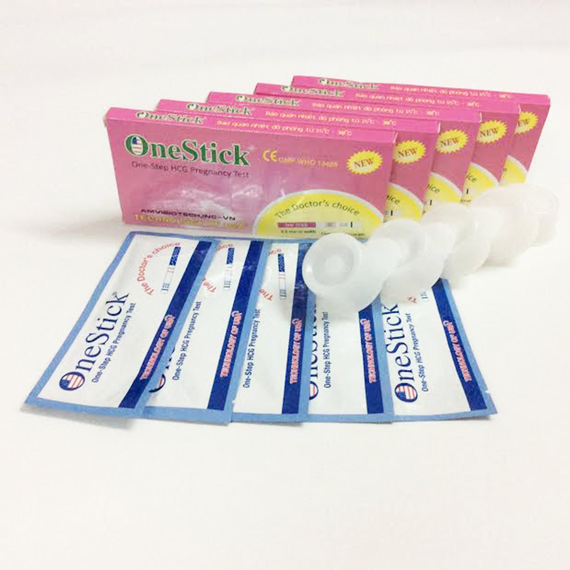 Bộ 5 Que Thử Thai OneStick Hồng