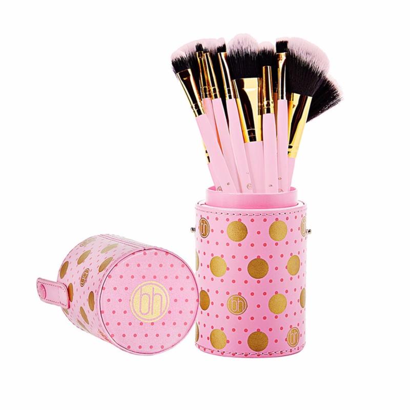Bộ Cọ 11 Cây BH COSMETICS Dot Collection - 11 Piece Brush Set Pink