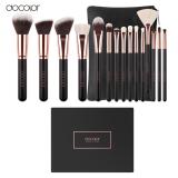 [HCM]Bộ Cọ Trang Điểm Docolor 15 Pieces Rose Gold Makeup Brushes Set