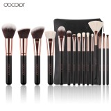 [HCM]Bộ Cọ Trang Điểm Docolor 15 Pieces Rose Gold Makeup Brushes Set