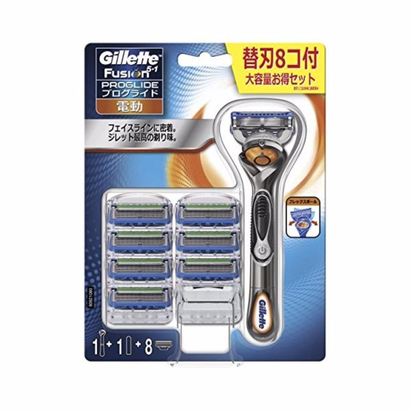 Bộ dao cạo râu chạy pin và 8 lưỡi dao cạo Râu Gillette Fusion Proglide 5+1 nhập khẩu