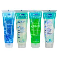 Bộ Dầu gội - Dầu xả - Sữa tắm - Sữa dưỡng da TRISWIM dành cho người đi bơi