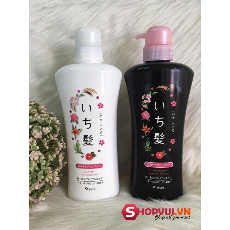 Dầu gội và xả Ichikami trắng đen giữ ẩm, tạo độ mềm mượt cho tóc (Trắng, đen)