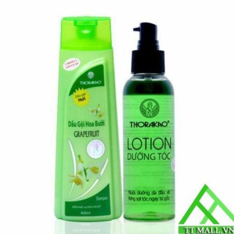 Bộ Đôi Hoàn Hảo: Dầu Gội Hoa Bưởi 400ml + Lotion Dưỡng Tóc 150ml